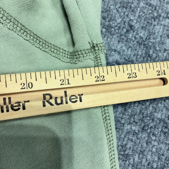 Hollister Oversized Sweatshirt Mens XS Sage Green Raglan Crew Neck - Picture 7 of 10